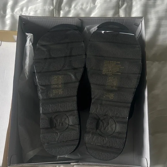 Michael Kors Black Slide Sandals - Picture 2 of 5